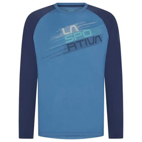 Pruhovaný Evo Dlouhý Rukáv Pánský Top Atlantic Night Blue La Sportovní Boty