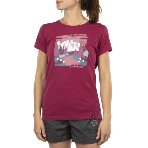 údolí Triko W Red Plum La Sportovní Boty