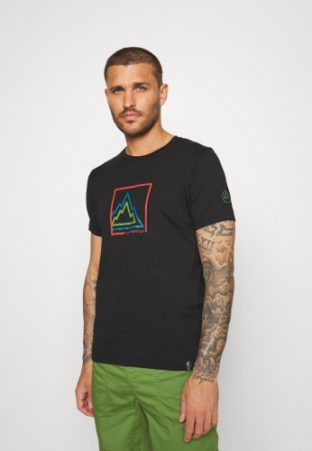 Box Print Tričko černé La Sportovní Boty